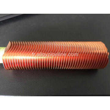 Tubes à ailettes de radiateur en cuivre extrudé haut 10.5mm